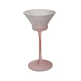Dh2yjnbf3 Gin-Cocktail-Kelchglas, 110 ml rosafarbene, mattierte Wein- und Champagnergläser mit Stiel(Frosted)