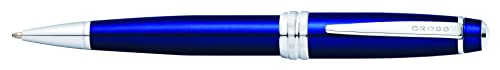 Image of Cross Bailey Blue Refillable Ballpoint Pen - Medium Point, Black Ink, Smooth Writing, Presented in a Premium Gift Box