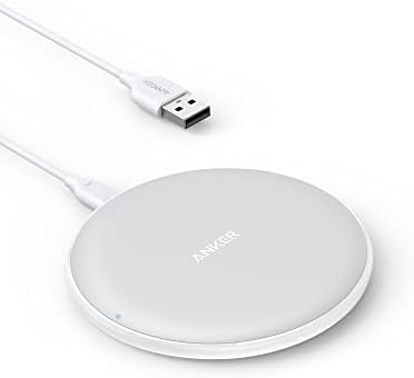Anker 313 Wireless Charger (Pad), Qi-Certified, 10W Max Fast Charging for Samsung, Compatible with iPhone 16 Plus/15 Plus/14 Plus/12, AirPods (No AC Adapter, Not MagSafe Magnetic Charging Compatible)