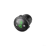 Valixirant Orologio digitale a LED da 12 V/24 V per auto, barca, moto, 24 ore (verde)