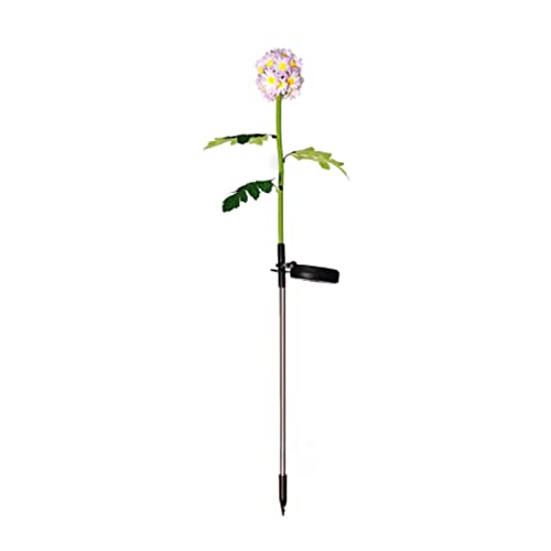 Boule de fleurs solaire haut de gamme pour éclairage extérieur étanche de pelouse