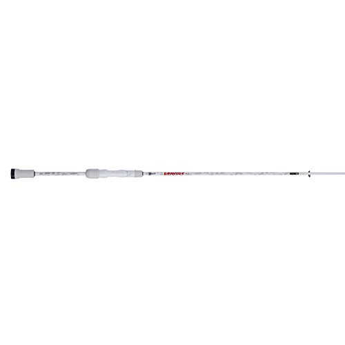 Abu Garcia 6’6” Veritas Spinning Fishing Rod, 2-Piece Rod, 8-14Lb Line Rating, Medium Heavy Rod Power, Moderate Fast Action, 1/4-3/4 Oz. Lure Rating, White #TOP4