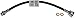 Dorman H622077 Rear Driver Side Brake Hydraulic Hose Compatible with Select Jeep Models