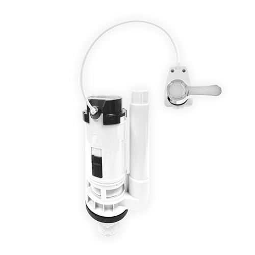 Fluidmaster Pro Lever Dual Flush Valve PRO750UK, Adjustable Volumes, Front or Side Lever Mount, 1½″-2″ Cistern Outlet Compatibility, 350mm Cable, WRAS Approved, 1-Year Warranty