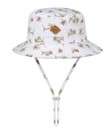 DOZER Boys Off White Reversible Bucket HAT FINN Size 5+ Years 21 INCHES