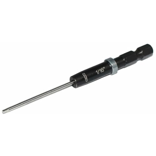 MIP 1/16" Standard RC 1/4" Hex Bit 9201S – Hex Head Allen Wrench Drill Tools and Tool Bits for Screwdrivers, Electric Screwguns, and Power Drills For RC Cars - Made in USA