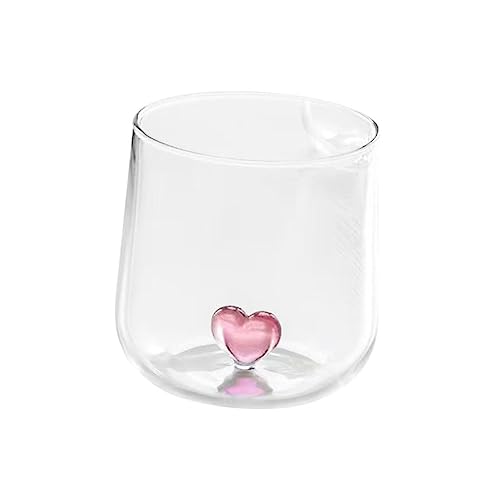 Cabilock Forma De Corazón Vaso Duradero Para Leche Para Uso Casa o