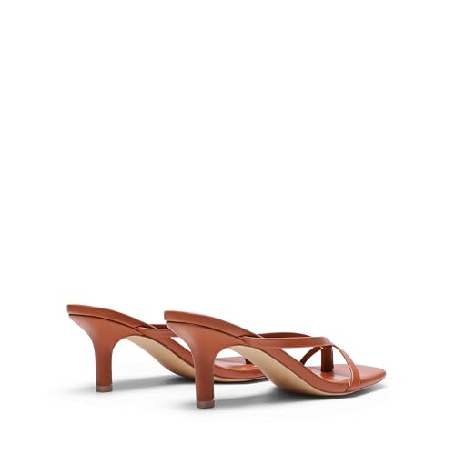 DREAM PAIRS Heels for Women Flip Flops Kitten Low Heels Open Square Toe Thong Heeled Sandals, Fashion Comfort Shoes for Party Casual Slides3