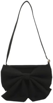 Amazon Hargio ビッグリボン ショルダーバッグ リボン ミニショルダー リボンバッグ レディース 量産型 地雷系 闇 量産 地雷 ガーリー ロリータ ゴスロリ ブラック ショルダーバッグ