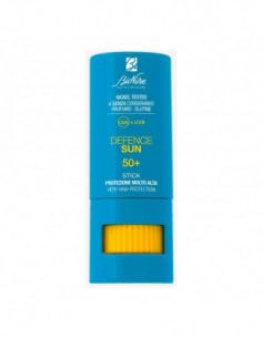 promo 2 pezzi Bionike Defence Sun - Stick Solare SPF 50+ con Burro di Karitè, per la Protezione di Zone Sensibil, Nei, Cicatrici, Tatuaggi, Rafforza e Ripara la Pelle, 2x 9 ml