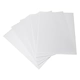 QUARKZMAN 5 Stk Wellpappe Kunststoffplatte 4mm Weiße Wellpappe Kunststoffplatten 30 x 30 cm Leere Wasserdichte Hofschilder Für DIY Basteln Wegweiser Partydekoration