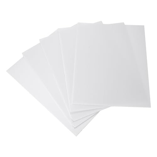 QUARKZMAN 5 Stk Wellpappe Kunststoffplatte 4mm Weiße Wellpappe Kunststoffplatten 30 x 30 cm Leere Wasserdichte Hofschilder Für DIY Basteln Wegweiser Partydekoration