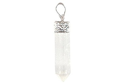 Natural White Selenite Crystal Pencil Shaped Pendant for Men and Women-image-25