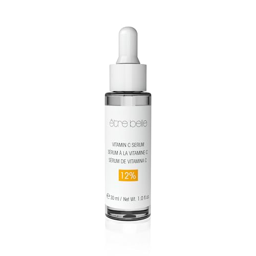 Etre Belle - Sérum de vitamina C 12% de 30 ml, para una tez radiante y uniforme, reduce las manchas de pigmentación y líneas finas, ayuda a la formación de colágeno, con ácido hialurónico para una