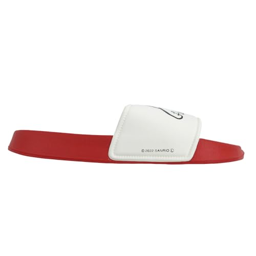 Sanrio Hello Kitty Logo Shower Sandals SA1042, red, 23.0~23.5 cm 2E4