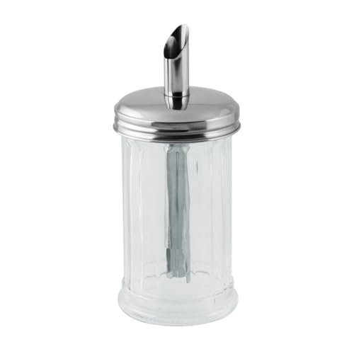 Fackelmann 46894 Sucre Verseur-Bistro-17 cm, Gris,Transparent