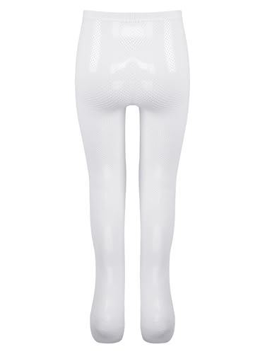 JEYPINMI Girls Bowknot Tights Fishnet Stockings Kids Solid Color Stretchy Pageant Dance Pantyhose2