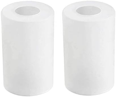Glass Shade Replacement Glass Lamp Shades Cylinder Glass Globe with 1-5/8-inch Fitter Glass Light Fixture Shade for Pendant Light Chandelier (2 Packs) (Frosted)
