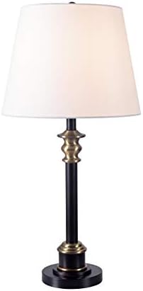Kenroy Home 33339AB Jenkins Table Lamp, Oil Rubbed Bronze and Antique Brass