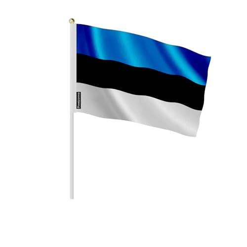 Drapeau Estonie 14x21cm en lot de 100 pièces mini pavillon estonien pour table et fêtes
