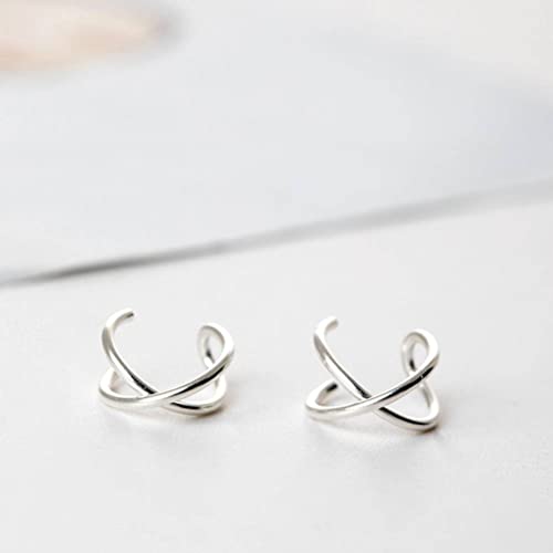 Pendientes para accesorios de regalos de joyería coreana con clip de hongo blanco 925