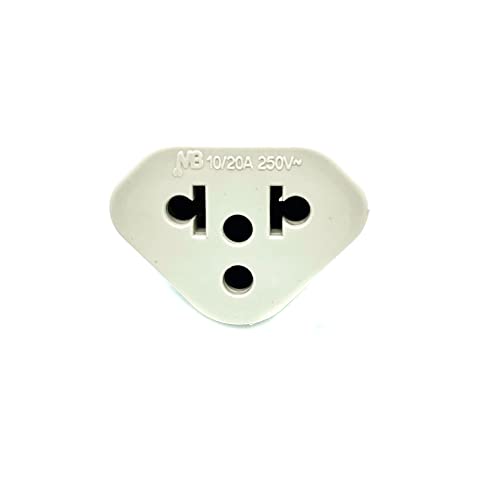 Complete Store Adaptador De Tomada Plug Para 10a e 20a Até 250v - Bivolt - Plugue Benjamin Compatíve