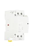 Contattore AC 220V, regolatore modulare per uso domestico con guida DIN 2NO 2NC 1NO 1NC (2NC, 25A)