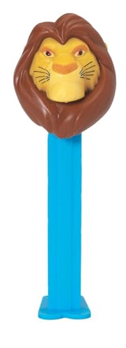 PEZ Lion King Dispenser - Mufasa PEZ Candy Dispenser - Lion King 30th Anniversary Edition - Lion King PEZ Party Favor With 2 PEZ Candy Refills - Lion King Party Favors, Gift Bags