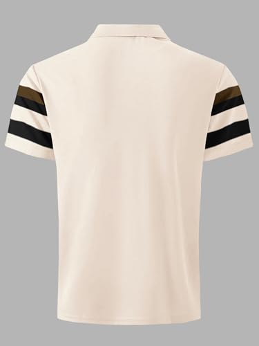 Image of Noble Monk Men's Regular Fit Polo Neck T-Shirt | Half Sleeve | Casual T-Shirt