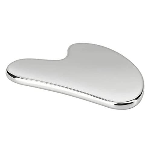Stainless Steel Gua Sha Scraping Massage Facial Tool, Great for Face Skin Care, Easy to Use