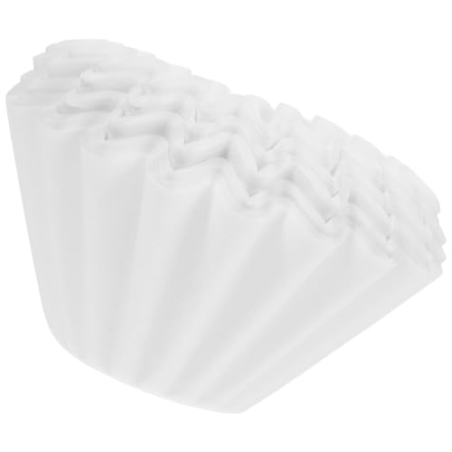 HOMSFOU Filtros Grandes de Papel para Café Espresso, 50 Unidades, Aptos para Cafeteras de Goteo, Uso en Hogares y Establecimientos Profesionales