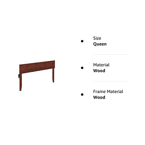 Afi Orlando Modern Solid Wood Headboard, Queen, Walnut #TOP5