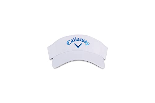 Callaway Womens Liquid Metal Visor, White/Blue, One Size Us #TOP3