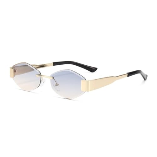 Lunettes de soleil sans monture pour femmes légères au design transparent