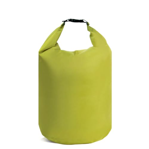 Cyberwork Bolsa estanca 4L 210T poliéster Dry Bag Ligera Anti-Arena con Cierre Enrollable para Camping, Senderismo, Kayak, Playa, Rafting, Pesca y Deportes acuáticos, Verde Guisante