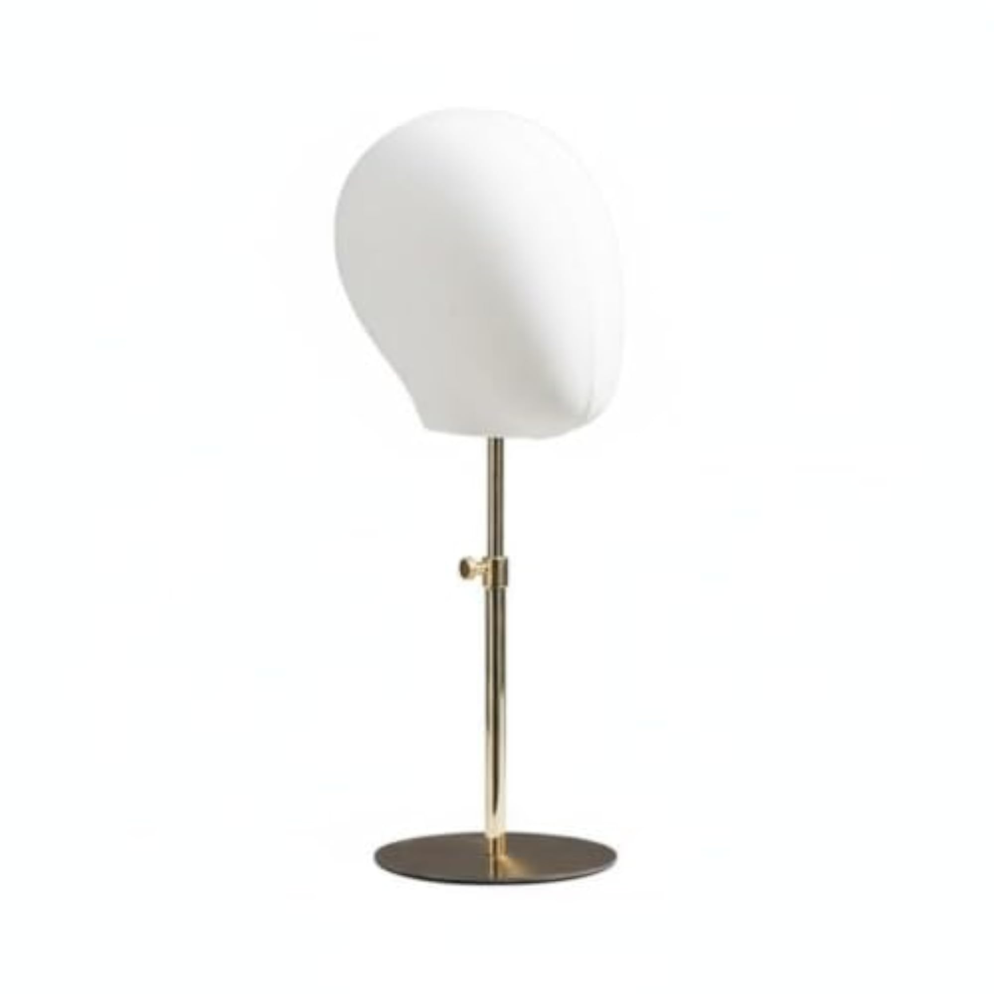 Linen Covered Textile Mannequin Head Stand