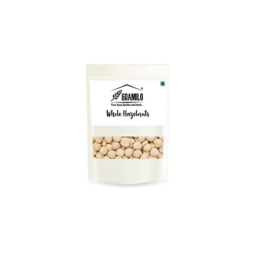 GRAMILO Hazelnuts/ Pahadi Badam Healthy Source of Vitamins and Minerals with Great Texture & Flavor, Ideal for Cooking & a Great option for Healthy gifting. Pack of 250 Gram