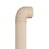 Cinta aislante para tuberías de exterior de 2 m para agua, aire acondicionado y radiadores, tira de espuma diseñada para evitar la congelación y reducir el ruido (beige)