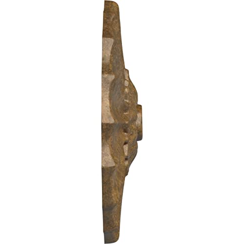 Image of Ekena Millwork CM09SHRZS 9 inchOD X 1 3 /8 inchP Shakuras Ceiling Medallion Fits Canopies Up to 1 3 /8 inch, Rubbed Bronze