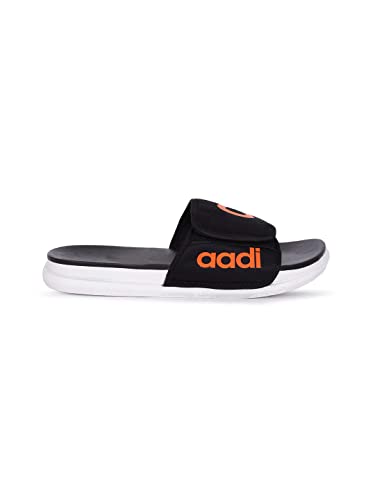 Image of AADI Men's Synthetic Leather Daily Casual Sliders /Flip Flop & Slippers