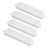 SHINEOFI 4 pièces Plateau Laboratoire Plastique Résistant Acides Bases Étanche pour Sto...