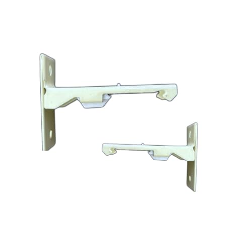 Image of Jangirh Basics L Patti / Bracket for Holding Track Curtain Channel Ceiling Bracket 2 pcs (Mount / Wall Bracket, 2.8 Cm)