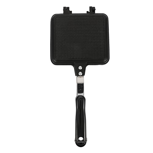 Mikinona 1 Pieza Bandeja Para Hornear Desayuno Inducción Sartenes De Cocina Antiadherente A La Parrilla Sartén Antiadherente Cocinando Sándwich Tostada Aluminio Black