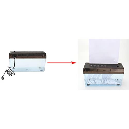 Mini déchiqueteuse électrique double usage USB pour couper le papier A4
