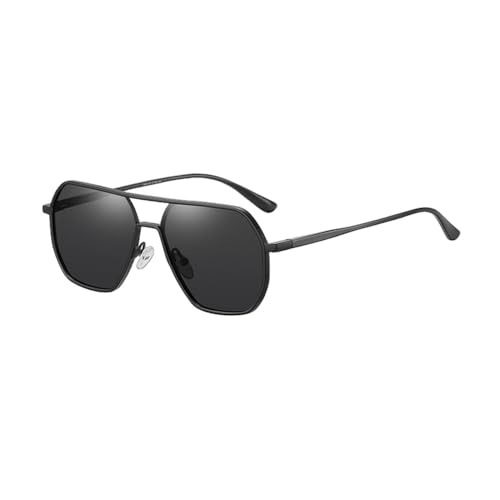 Lunettes de soleil en alliage pour hommes avec cadre métal vintage chic