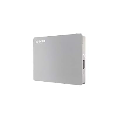 Toshiba Canvio Flex 1TB Portable External Hard Drive USB-C USB 3.0, Silver for PC, Mac, Tablet - HDTX110XSCAA