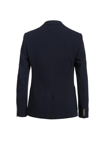 Men's Knitted Jacquard Blazer Double Breasted Buttons Suit Jacket Dinner Formal Coat4