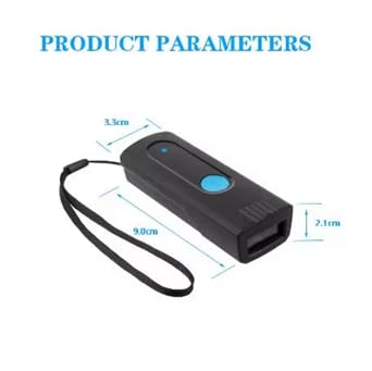 Mini Barcode Scanner, Portable 1D/2D QR Code Reader, USB & Bluetooth Wireless, Handheld Pocket Size Scanner for POS Inventory - Image 4