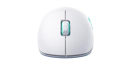 M8 Wireless, Mouse da Gioco Ultraleggero Senza Fili, Ottimizzato per Gaming Competitivo, Wireless 2,4 GHz, Parte Anteriore Ultra Ribassata per una Maggiore Precisione, Ricaricabile, Bianco - Mouse gaming - Immagine 3