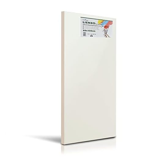 Lienzos de tela sintética para pintar con bastidor grueso - gran variedad tamaños (60x150cm)